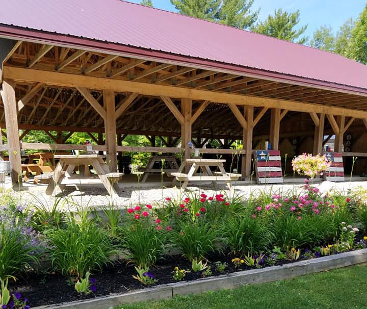 The 40 by 60 foot open-air pavilion